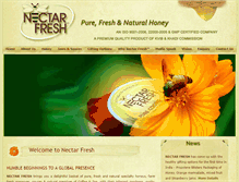 Tablet Screenshot of nectarfreshfoods.com
